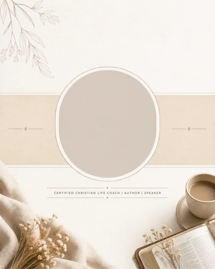 Authority card template with image frame