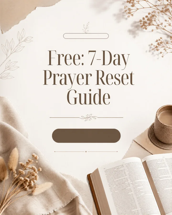 Free 7-Day Prayer Reset Guide CTA template preview